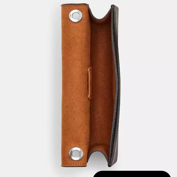 New! 🆕 Silver/Brown/Iris Multi Morgan Crossbody In Signature Canvas With - Picture 4 of 7